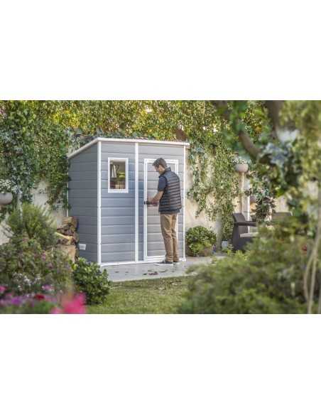 Keter casetta da giardino in resina MANOR PENT 6x4 GRIGIO