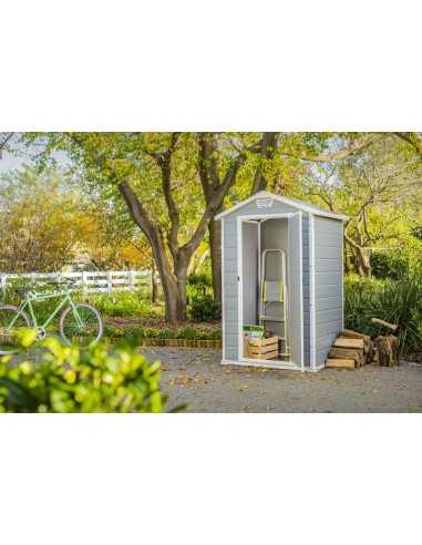 Keter casetta da giardino in resina MANOR 4x3  GRIGIO
