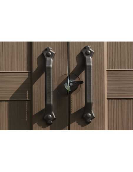 Keter casetta da giardino in resina FACTOR 6x6 BEIGE MENSOLE INCLUSE