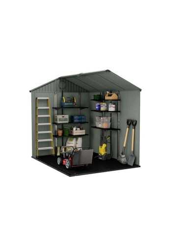 Keter casetta da giardino in resina DARWIN 6x8 VERDE EVOTECH+