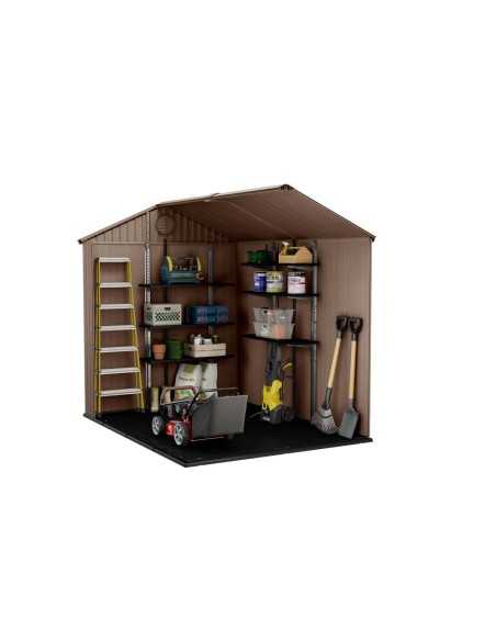 Keter casetta da giardino in resina DARWIN 6x8 MARRONE EVOTECH+