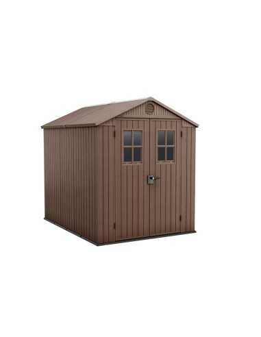 Keter casetta da giardino in resina DARWIN 6x8 MARRONE EVOTECH+