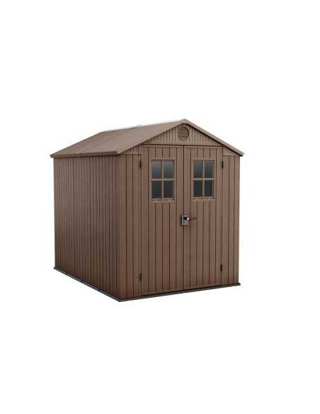 Keter casetta da giardino in resina DARWIN 6x8 MARRONE EVOTECH+