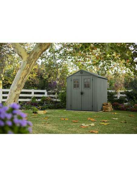 Keter casetta da giardino in resina DARWIN 6x6 VERDE  EVOTECH+