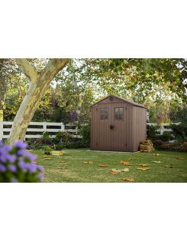 Keter casetta da giardino in resina DARWIN 6x6 MARRONE EVOTECH+
