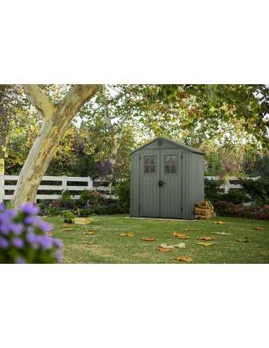 Keter casetta da giardino in resina DARWIN 6x4 VERDE EVOTECH+