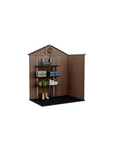 Keter casetta da giardino in resina DARWIN 6x4 MARRONE EVOTECH+