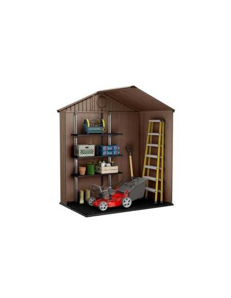 Keter casetta da giardino in resina DARWIN 6x4 MARRONE EVOTECH+