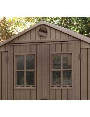 Keter casetta da giardino in resina DARWIN 6x4 MARRONE EVOTECH+