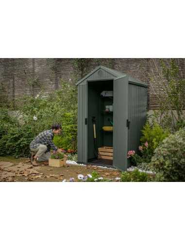 Keter casetta da giardino in resina DARWIN 4x4 VERDE EVOTECH+