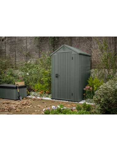 Keter casetta da giardino in resina DARWIN 4x4 VERDE EVOTECH+