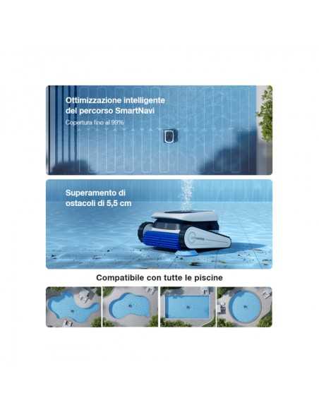 ECOVACS Robot pulizia Piscina - ULTRAMARINE P1 senza fili