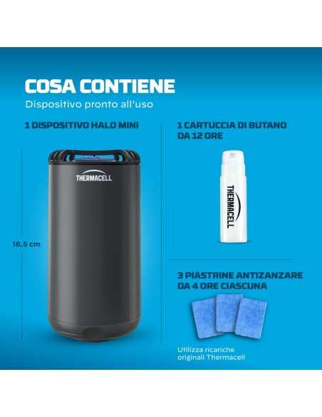 ThermaCELL Mini Halo Grafite - Repellente zanzare, mosche e pappataci