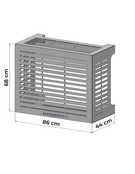 Copricondizionatore esterno alluminio LINEAR | Divina Home