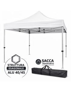 Gazebo pieghevole professionale 3x3 | Divina Garden