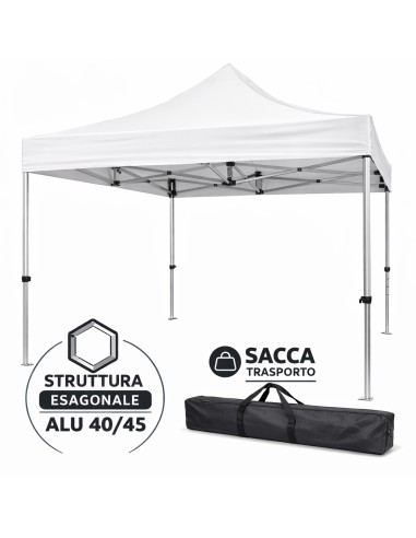 Gazebo pieghevole professionale 3x3 | Divina Garden