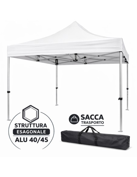 Gazebo pieghevole professionale 3x3 | Divina Garden