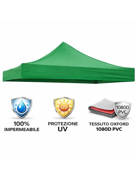 Gazebo pieghevole impermeabile MARKET 3x3 | Divina Garden