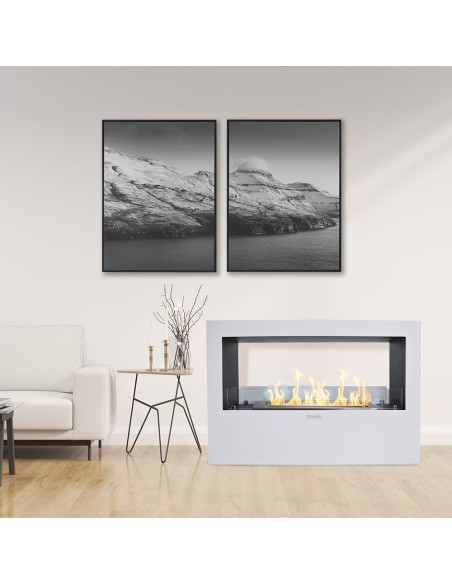 Camino a bioetanolo bifacciale Giotto S 100x70 | Divina Fire