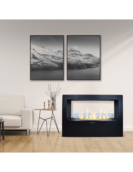Camino a bioetanolo bifacciale Giotto S 100x70 | Divina Fire