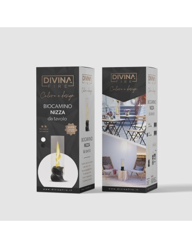 Camino bioetanolo da tavolo in ceramica Nizza | Divina Fire