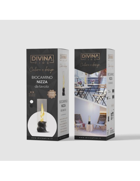 Camino bioetanolo da tavolo in ceramica Nizza | Divina Fire
