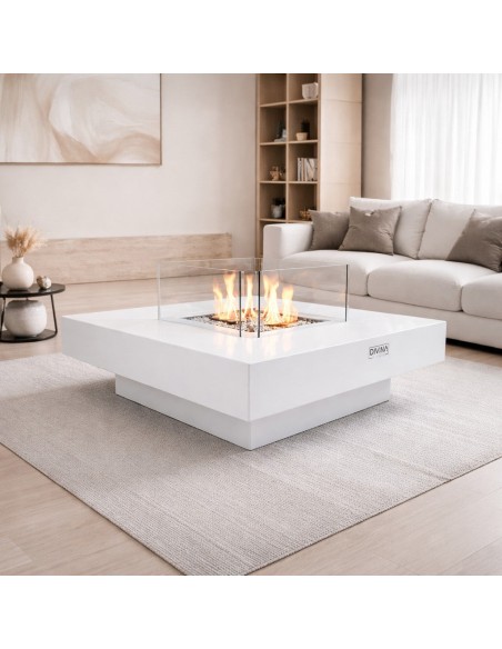 Tavolo braciere a bioetanolo Panarea 70x70 | Divina Fire
