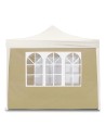 Telo laterale gazebo con finestre beige | Divina Garden