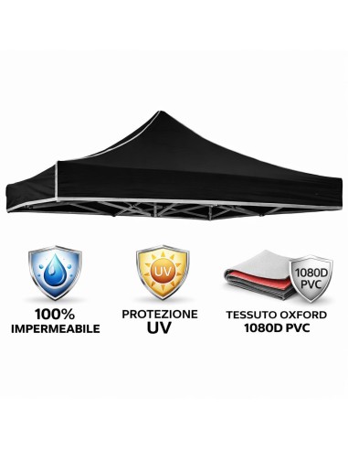 Telo ricambio gazebo MARKET, da 2x2 a 3x6 | Divina Garden