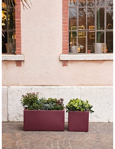 Fioriera grande da esterno Schio Cassa Maxi Bordeaux – ambientazione – Tera