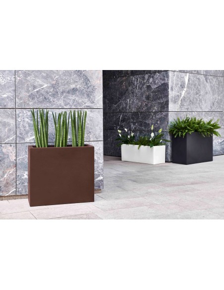 Fioriera alta da esterno Schio Tower, h 70 cm | Tera