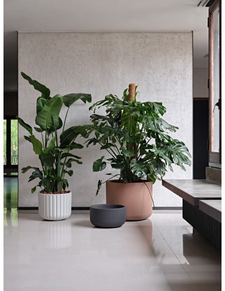Vaso moderno da esterno Pulse Ø 49 e 70 cm | Tera