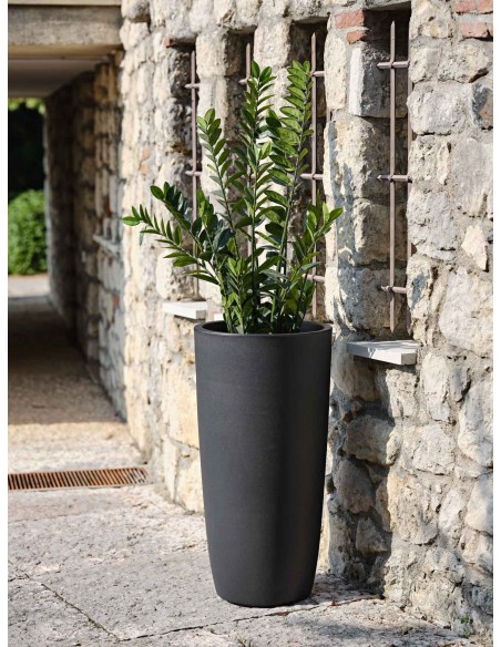 Vaso alto 1 metro Dafne a colonna, h 80-119 cm | Tera