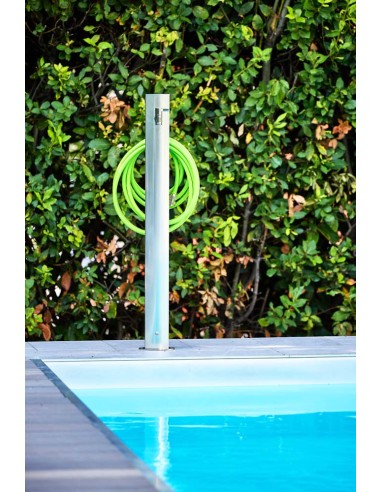 Fontanella da giardino effetto inox Steel-O – ambientazione – Colortap