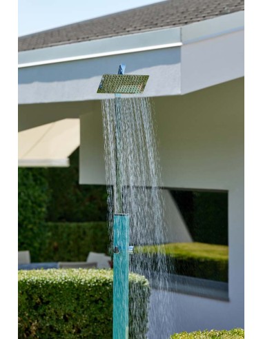 Doccia da esterno da giardino Shower Point Turchese – ambientazione – Colortap