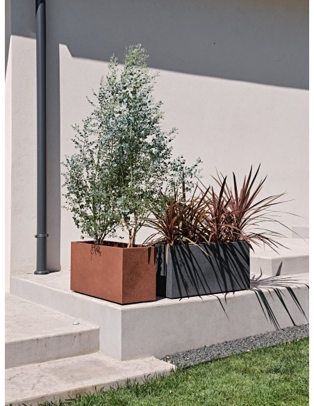 Fioriera effetto cemento Rock 78 x 29 cm | Tera