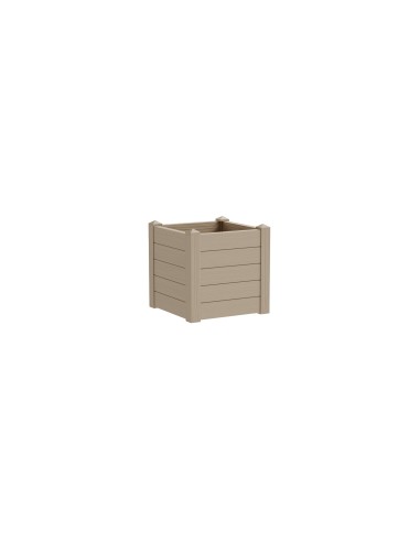 Vaso quadrato effetto legno Trama 001, 38 litri | Tera