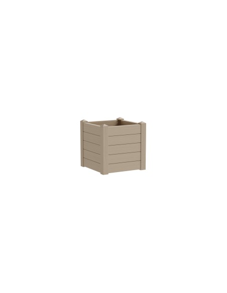 Vaso quadrato effetto legno Trama 001, 38 litri | Tera