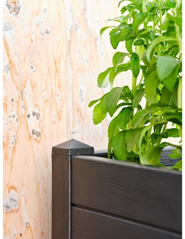 Vaso effetto legno Trama 001 Antracite – dettaglio – Tera