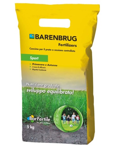 Concime prato primavera BarFertile Sport 5 kg – fino a 200 m² – Barenbrug
