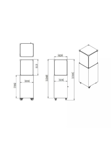 Braciere a gas da esterno con ruote | Etna Italkero