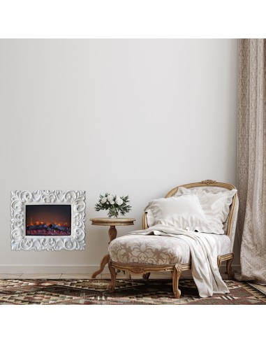Camino elettrico da parete effetto shabby Chic | GMR