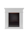 Biocamino con cornice in legno bianca Donatello | GMR