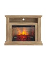 Camino elettrico con cornice in legno Nancy | GMR