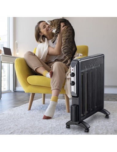 Radiatore elettrico a mica con ruote Romeo | GMR