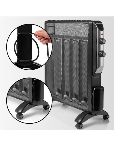 Radiatore elettrico a mica con ruote Romeo | GMR