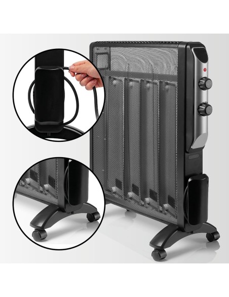 Radiatore elettrico a mica con ruote Romeo | GMR