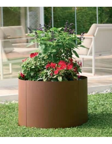Aiuola rialzata in metallo corten ø 60 cm | Verdemax