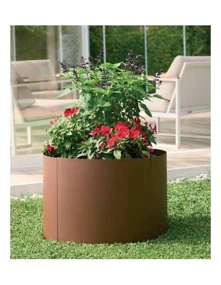 Aiuola rialzata in metallo corten ø 60 cm | Verdemax