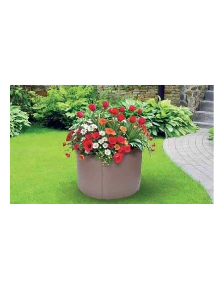 Aiuola rialzata in metallo corten ø 60 cm | Verdemax